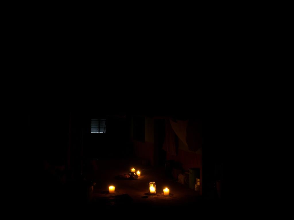 Home during blackout — before solar